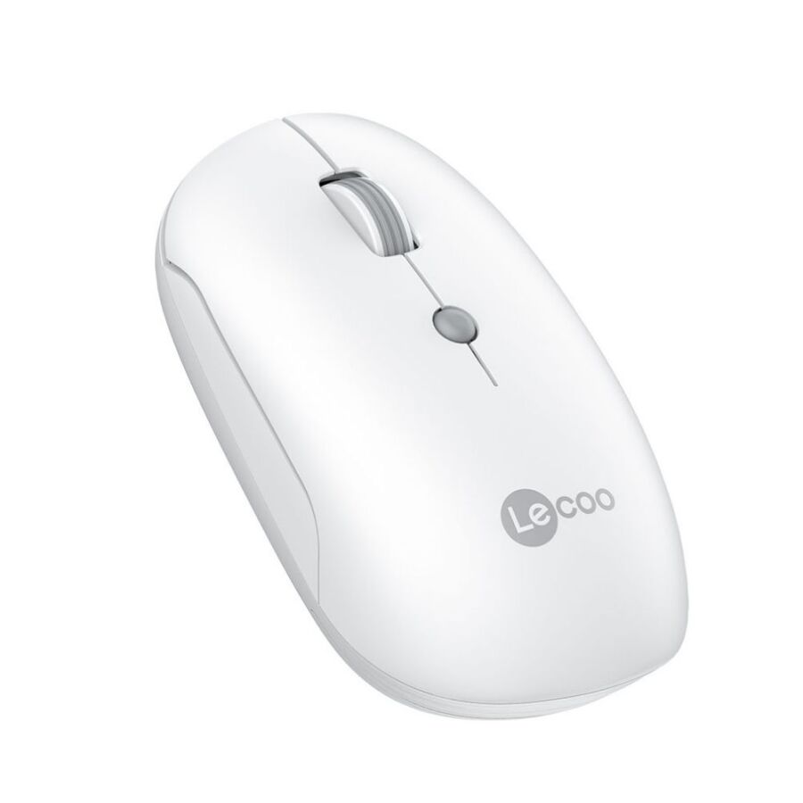 Lenovo Lecoo WS211 Dual Mod Bluetooth ve Kablosuz Şarj Edilebilir Optik Mouse Beyaz - 2