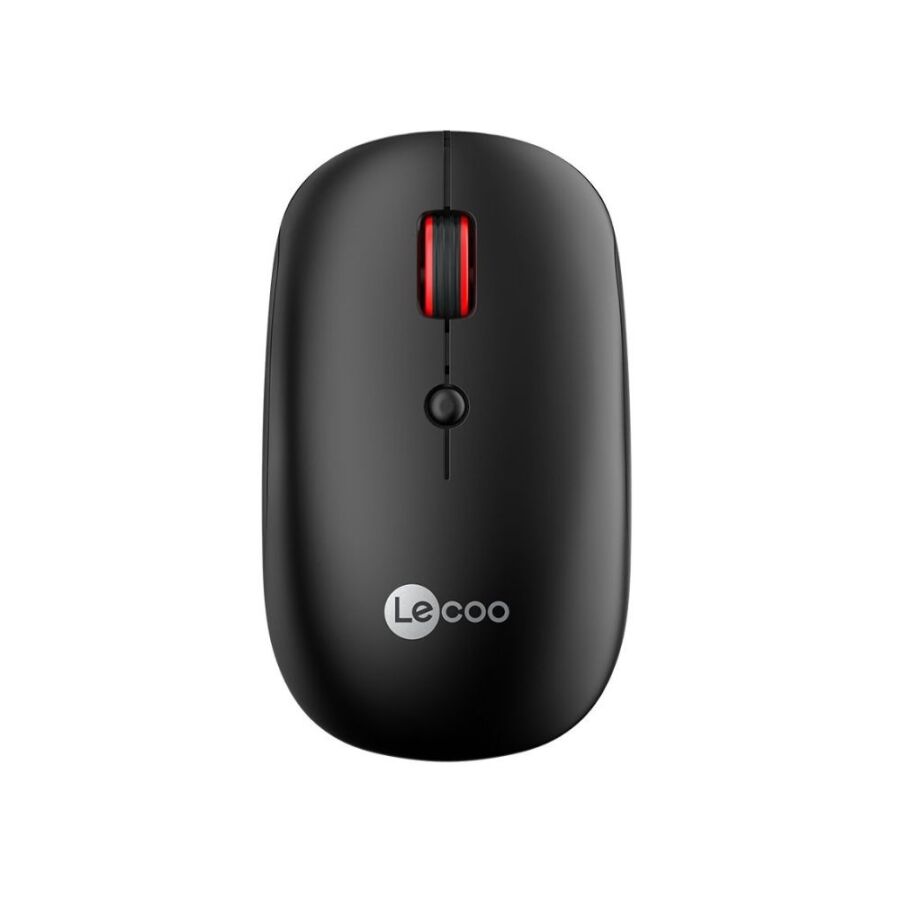 Lenovo Lecoo WS211 Dual Mod Bluetooth ve Kablosuz Şarj Edilebilir Optik Mouse Siyah - 1