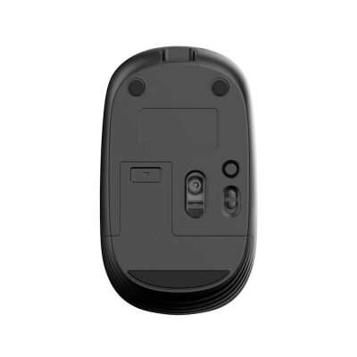 Lenovo Lecoo WS211 Dual Mod Bluetooth ve Kablosuz Şarj Edilebilir Optik Mouse Siyah - 4