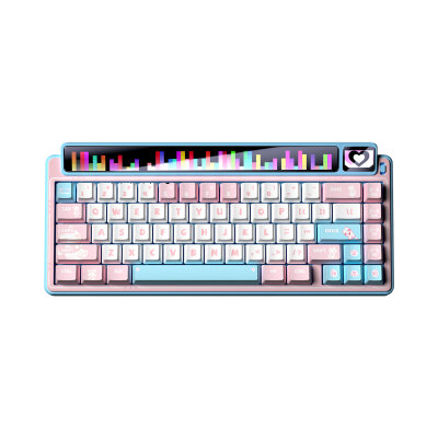 Leobog AMG65 Mekanik Gaming Oyuncu Klavyesi LED Matrix Ekranlı Jasper Switch RGB Hot Swap Pembe