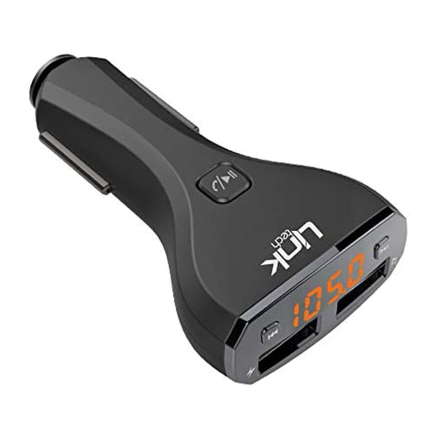 Linktech G6 2.4A Şarj Destekli LCD Ekranlı FM Transmitter - 1