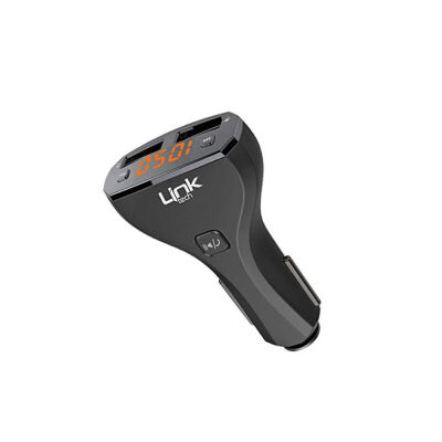 Linktech G6 2.4A Şarj Destekli LCD Ekranlı FM Transmitter - 4
