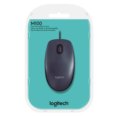 Logitech M100R USB Kablolu Mouse - 3