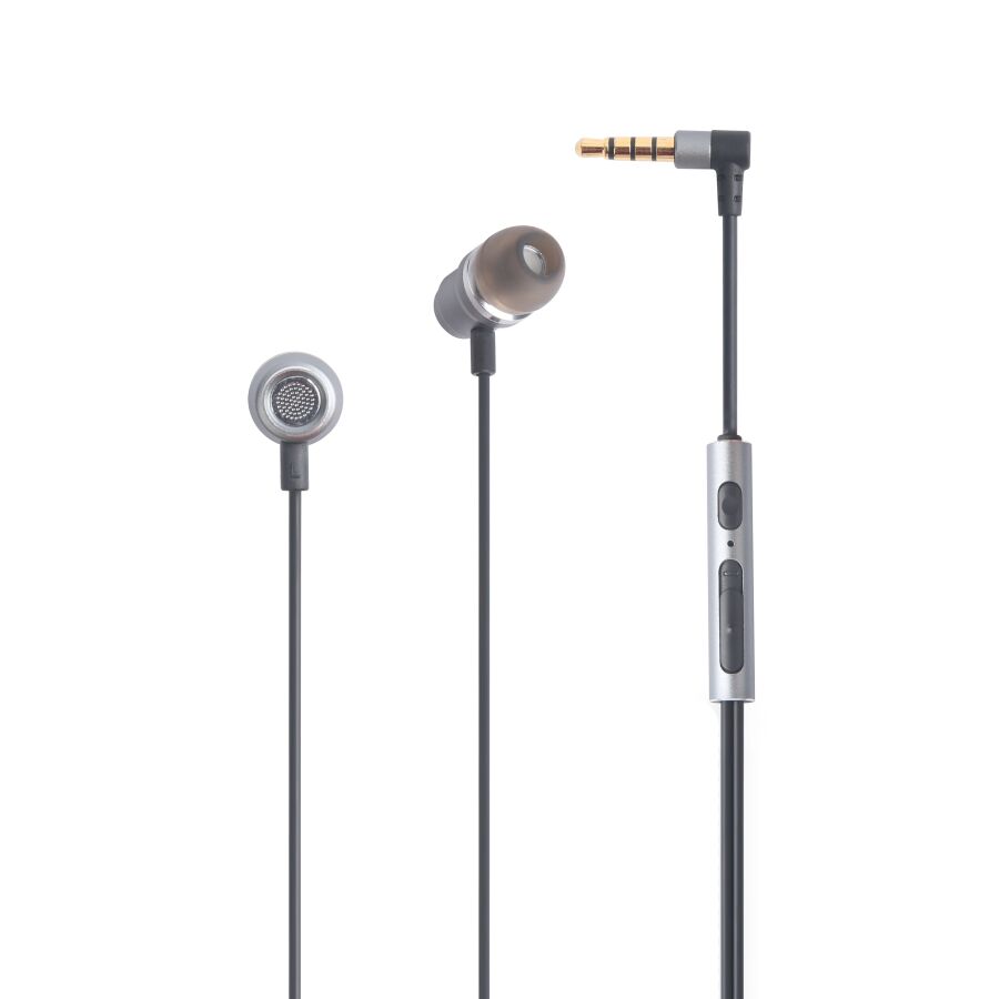 Mbest 10mm Dinamik Sürücülü 3.5mm Jack Girişli Mikrofonlu Kulak içi Kulaklık Siyah - 1