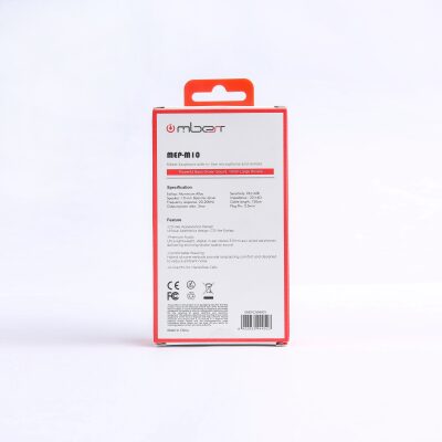 Mbest 10mm Dinamik Sürücülü 3.5mm Jack Girişli Mikrofonlu Kulak içi Kulaklık Siyah - 8