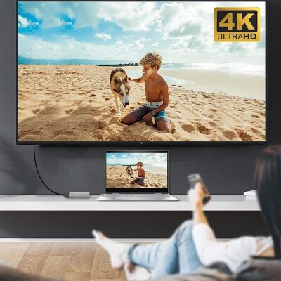 Novoo Type-C to 2*USB-A 3.0 PD 100W 4K HDMI TF SD Kart Okuyucu Dönüştürücü HUB - 5