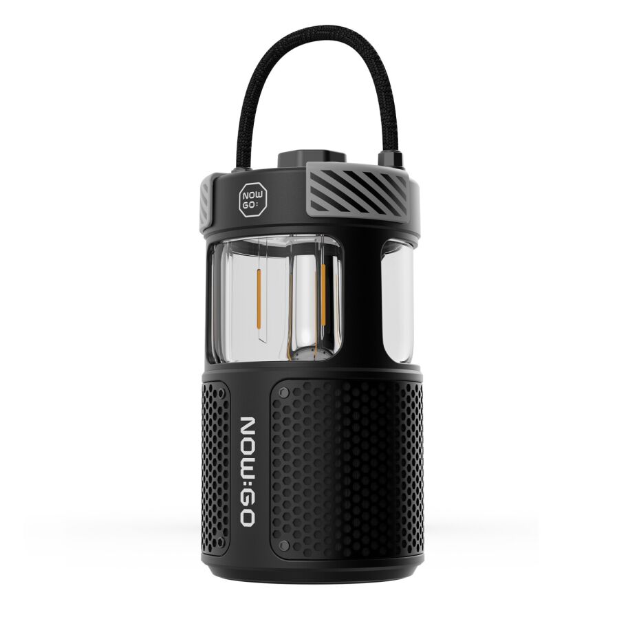 NowGo F1 20W Bluetoooth Hoparlör Taşınabilir Powerbank Kamp Feneri Siyah - 1