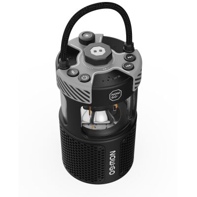 NowGo F1 20W Bluetoooth Hoparlör Taşınabilir Powerbank Kamp Feneri Siyah - 2