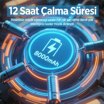 NowGo F8 40W RGB Speaker Su Geçirmez Taşınabilir Kablosuz Bluetooth Hoparlör Siyah - 4