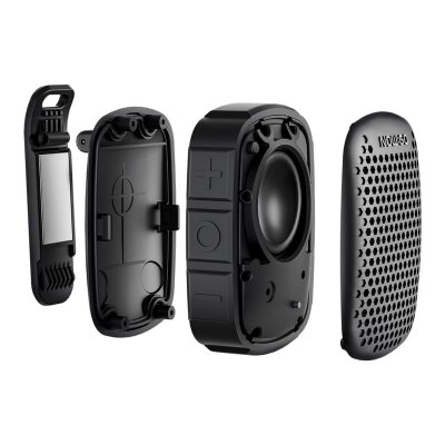 NowGo Lava Clip 5W Klipsli Su Geçirmez Taşınabilir Mini Bluetooth Hoparlör Bej - 2