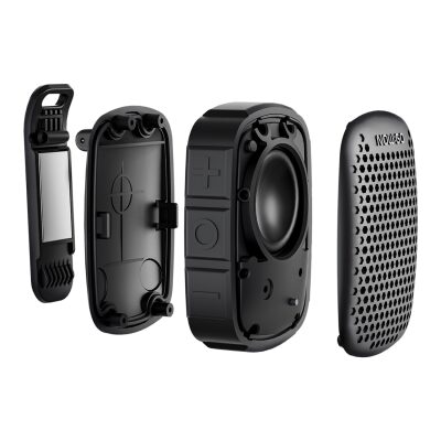 NowGo Lava Clip 5W Klipsli Su Geçirmez Taşınabilir Mini Bluetooth Hoparlör Bej - 2