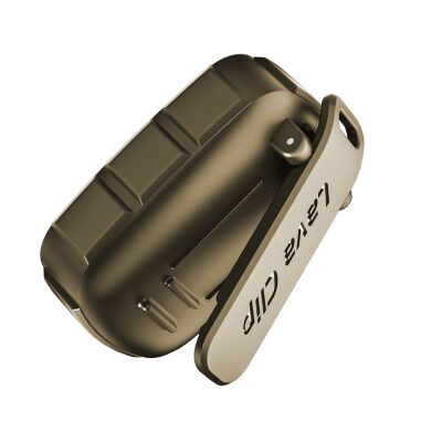 NowGo Lava Clip 5W Klipsli Su Geçirmez Taşınabilir Mini Bluetooth Hoparlör Kahverengi - 2