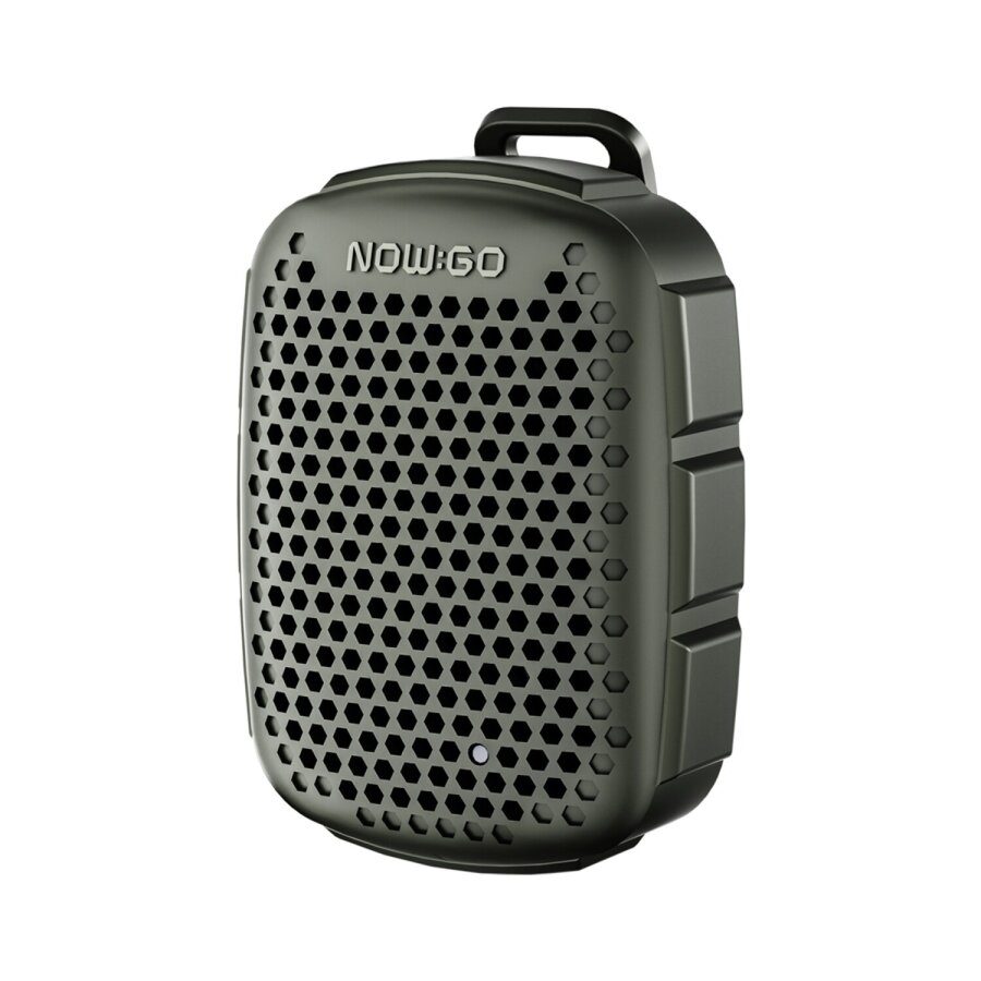 NowGo Lava Clip 5W Klipsli Su Geçirmez Taşınabilir Mini Bluetooth Hoparlör Yeşil - 1