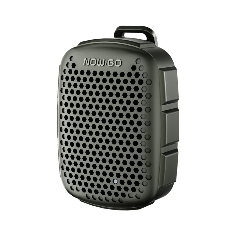 NowGo Lava Clip 5W Klipsli Su Geçirmez Taşınabilir Mini Bluetooth Hoparlör Yeşil - 1
