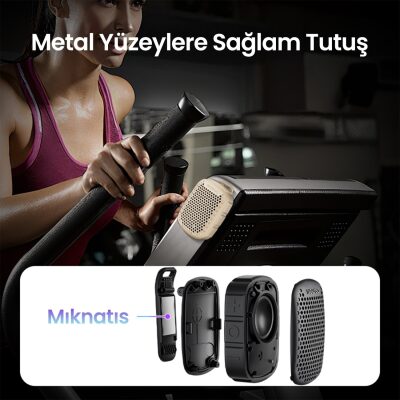 NowGo Lava Clip 5W Klipsli Su Geçirmez Taşınabilir Mini Bluetooth Hoparlör Yeşil - 6