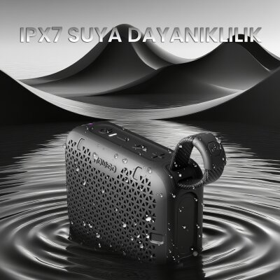NowGo Stone M1 5W Su Geçirmez Taşınabilir Bluetooth 5.4 Hoparlör Gri - 10