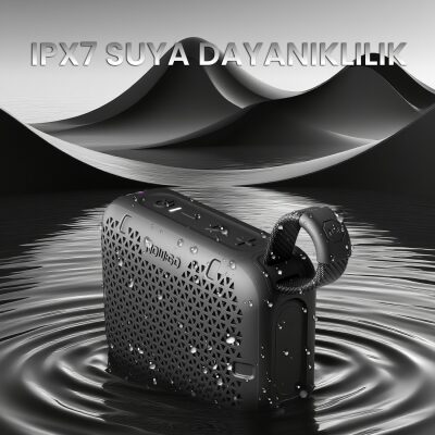 NowGo Stone M1 5W Su Geçirmez Taşınabilir Bluetooth 5.4 Hoparlör Yeşil - 10