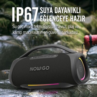 NowGo Storm 2 160W RGB Super Bass TWS Party Speaker Taşınabilir Kablosuz Bluetooth Hoparlör - 7