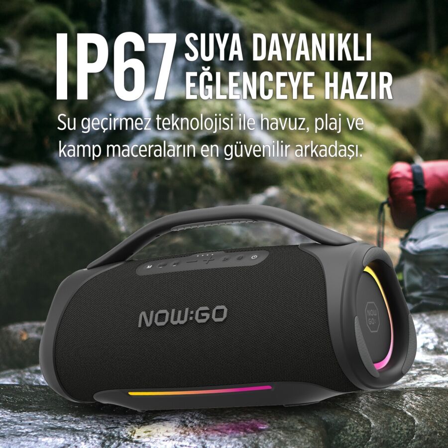 NowGo Storm 2 160W RGB Super Bass TWS Party Speaker Taşınabilir Kablosuz Bluetooth Hoparlör - 7