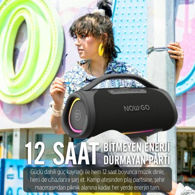 NowGo Storm 2 160W RGB Super Bass TWS Party Speaker Taşınabilir Kablosuz Bluetooth Hoparlör - 10
