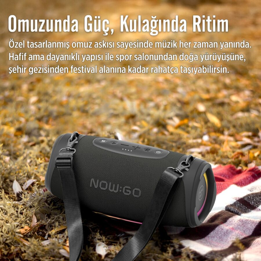 NowGo Storm Lite 80W RGB Super Bass TWS Party Speaker Taşınabilir Kablosuz Bluetooth Hoparlör - 9