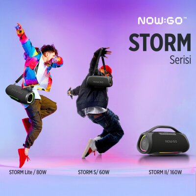 NowGo Storm S 60W RGB Super Bass TWS Party Speaker Taşınabilir Kablosuz Bluetooth Hoparlör - 2