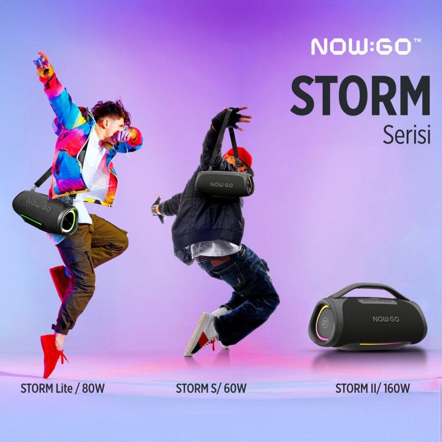 NowGo Storm S 60W RGB Super Bass TWS Party Speaker Taşınabilir Kablosuz Bluetooth Hoparlör - 2