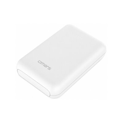 Omars 10000 mAh PD 20W Mini Powerbank Çift Çıkışlı Type-C & USB-A Beyaz