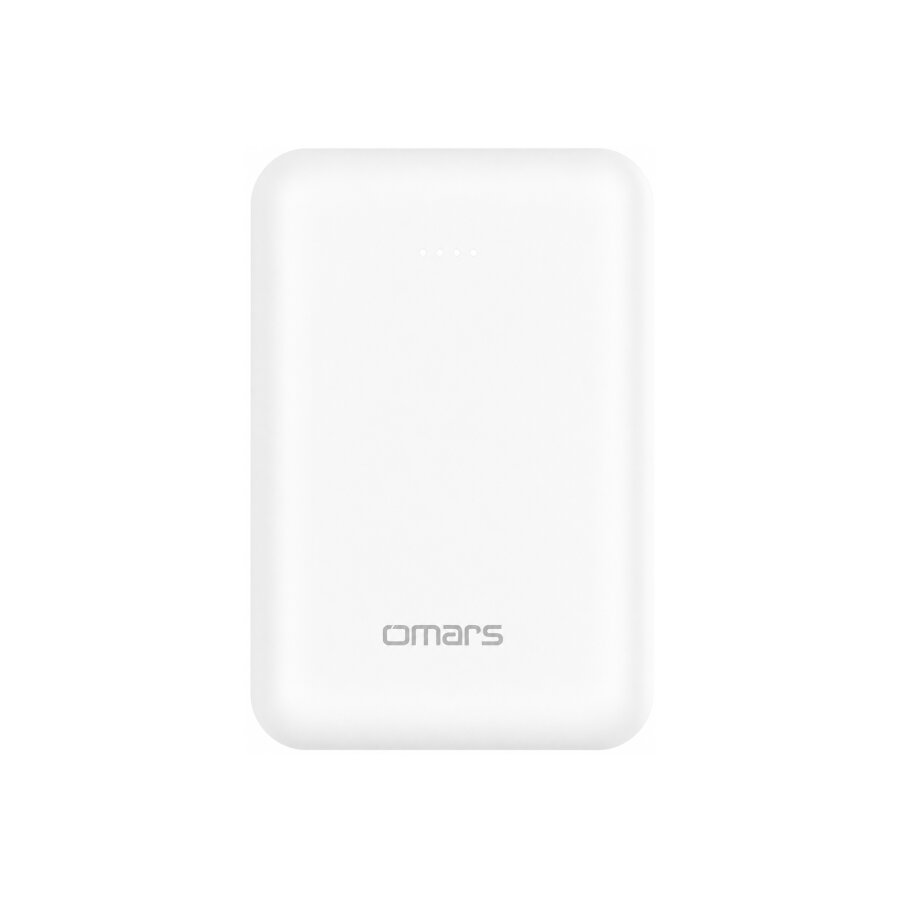 Omars 10000 mAh PD 20W Mini Powerbank Çift Çıkışlı Type-C & USB-A Beyaz - 2