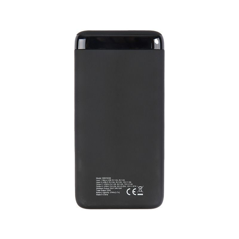 Omars 20W 10000mAh Kablosuz Şarj Powerbank LED Göstergeli USB Type-C ve Magsafe Uyumlu - 3