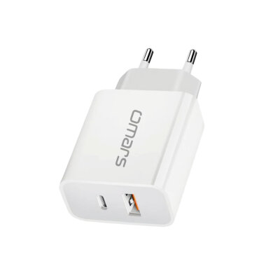 Omars 20W PD Çift Portlu USB-C & USB-A Hızlı Şarj Cihazı
