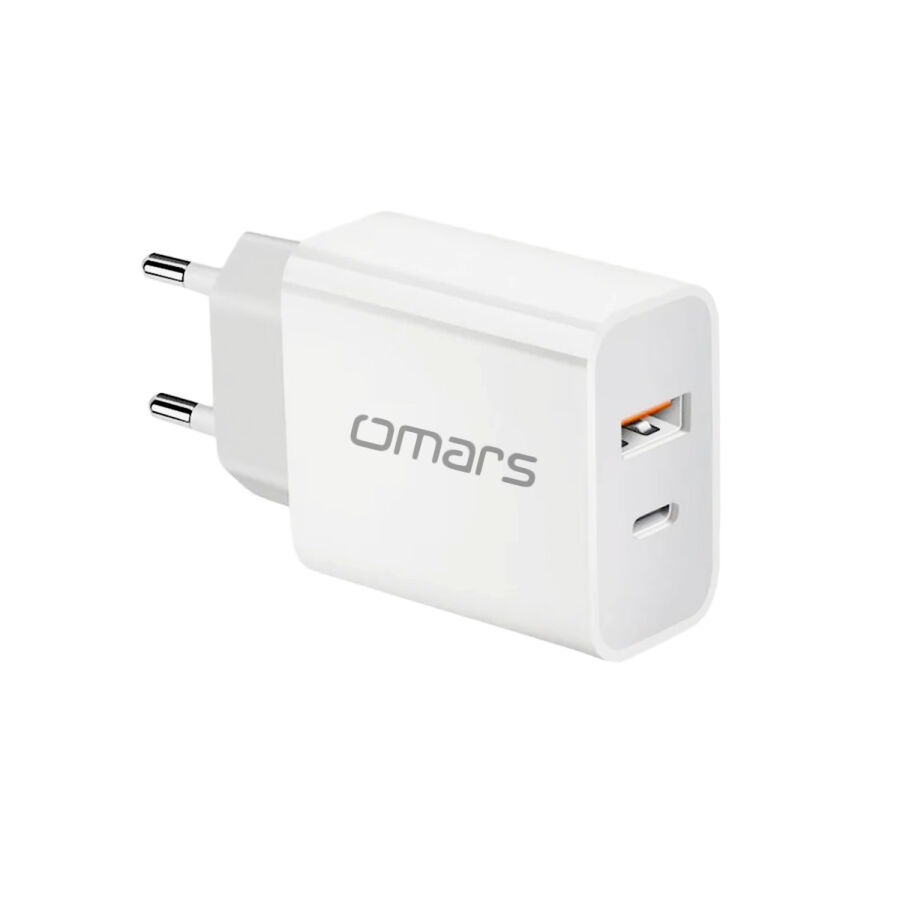 Omars 20W PD Çift Portlu USB-C & USB-A Hızlı Şarj Cihazı - 2