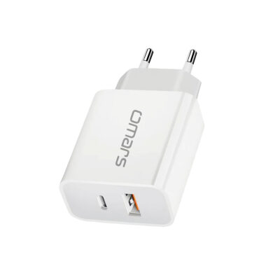 Omars 20W PD Çift Portlu USB-C & USB-A Hızlı Şarj Cihazı