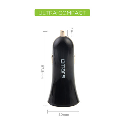 Omars 2.4A USB Araç Şarj Cihazı - 3