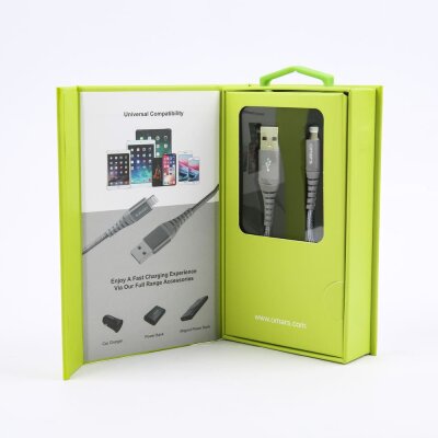 Omars MFI Lightning iPhone Hızlı Şarj ve Data Kablosu 1 Metre Gri - 7