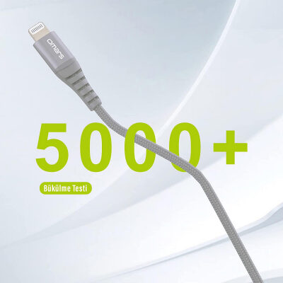 Omars MFI Lightning iPhone Hızlı Şarj ve Data Kablosu 1 Metre Gri - 10