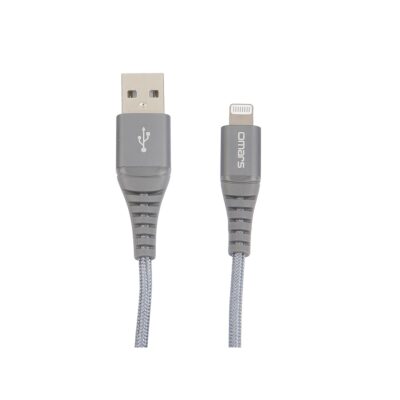 Omars MFI Lightning iPhone Hızlı Şarj ve Data Kablosu 1 Metre Gri - 1