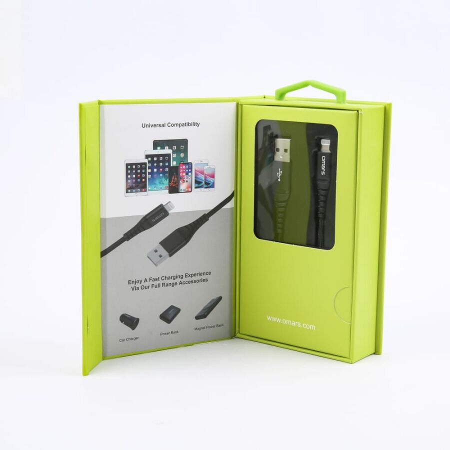 Omars MFI Lightning iPhone Hızlı Şarj ve Data Kablosu 1 Metre Siyah - 7