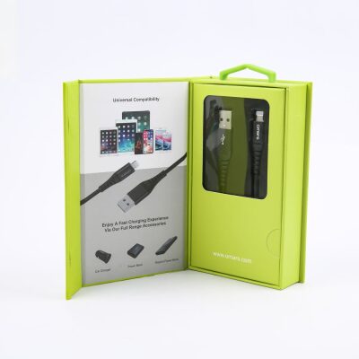 Omars MFI Lightning iPhone Hızlı Şarj ve Data Kablosu 1 Metre Siyah - 7