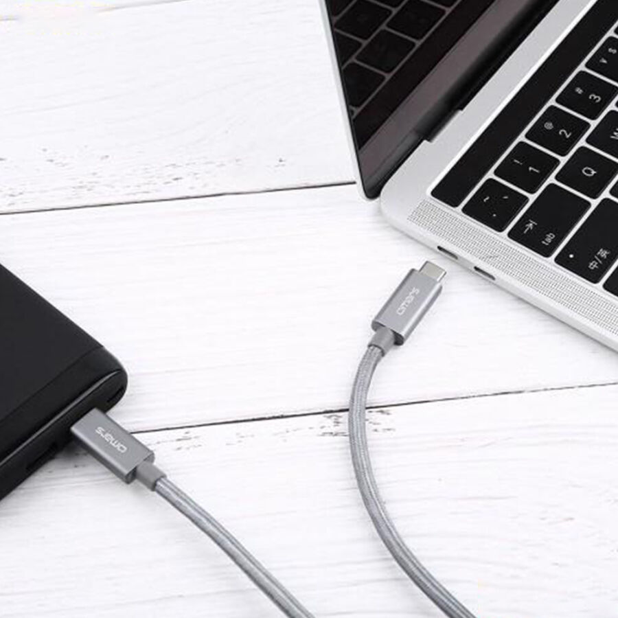 Omars Type-C 3.1 5Gbps 3A Şarj ve Data Kablosu Gri - 1.5 Metre - 3