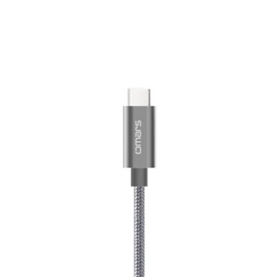 Omars Type-C 3.1 5Gbps 3A Şarj ve Data Kablosu Gri - 1.5 Metre - 4