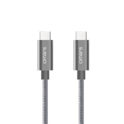 Omars Type-C 3.1 5Gbps 3A Şarj ve Data Kablosu Gri - 1.5 Metre 
