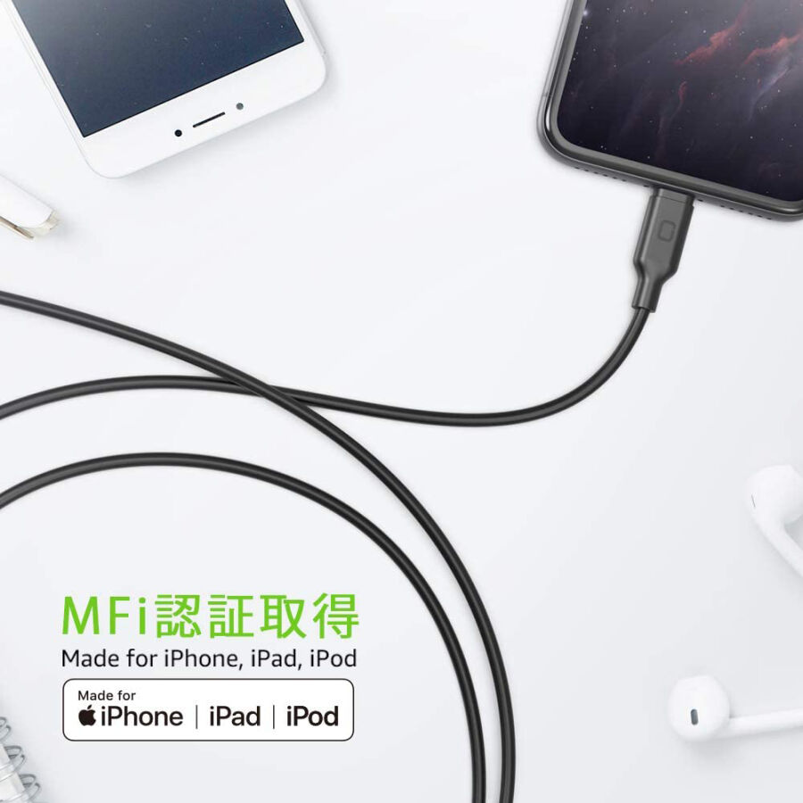 Omars Type-C iPhone MFI Lightning PD Hızlı Şarj Kablosu Siyah 1 Metre - 5