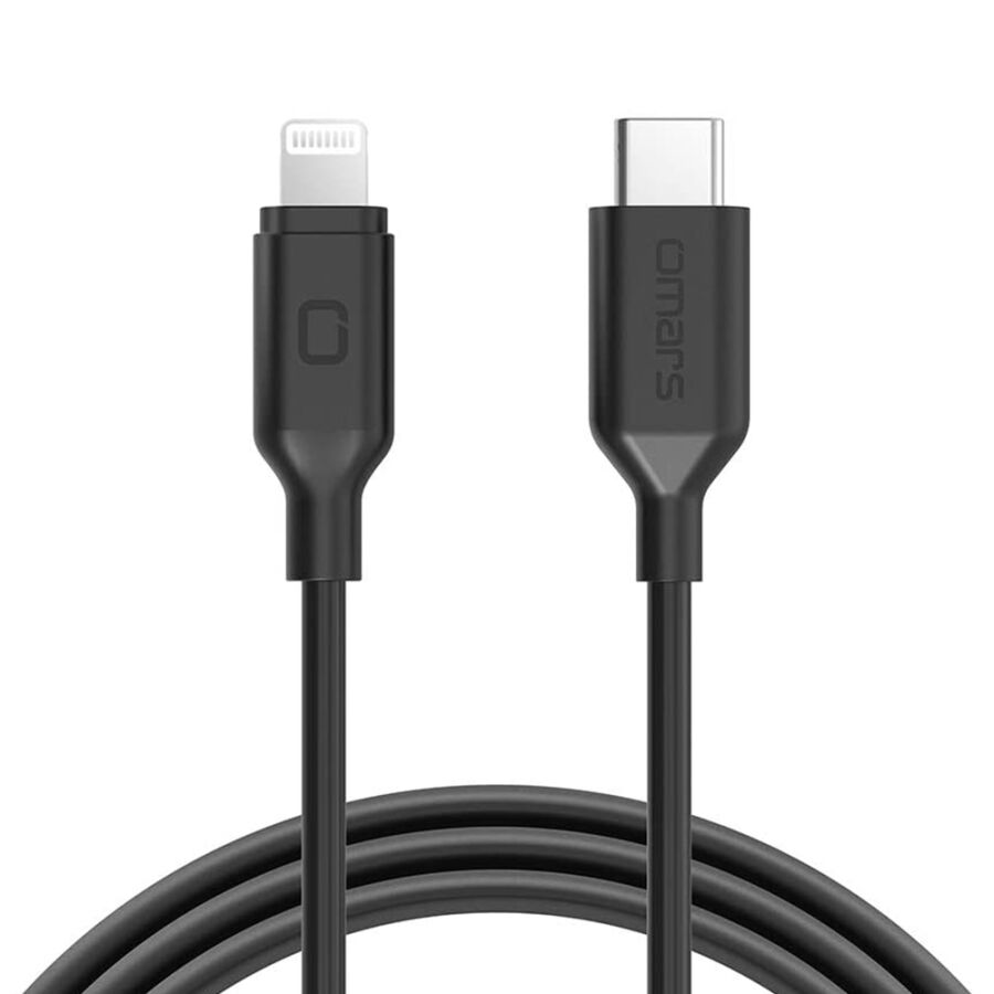 Omars Type-C iPhone MFI Lightning PD Hızlı Şarj Kablosu Siyah 1 Metre - 2