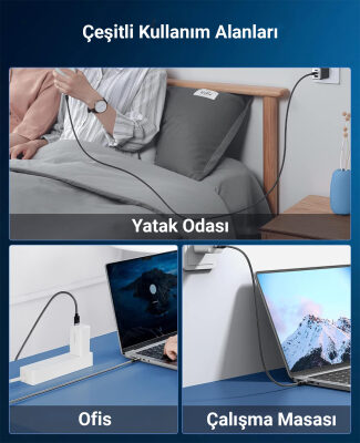Orico 240W 5A PD Type-C to Type-C Hızlı Şarj ve Data Kablosu 1.5 Metre - 7