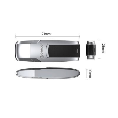 Orico USB3.1 Gen1 Flash Bellek Alüminyum Kasa 256GB - 6