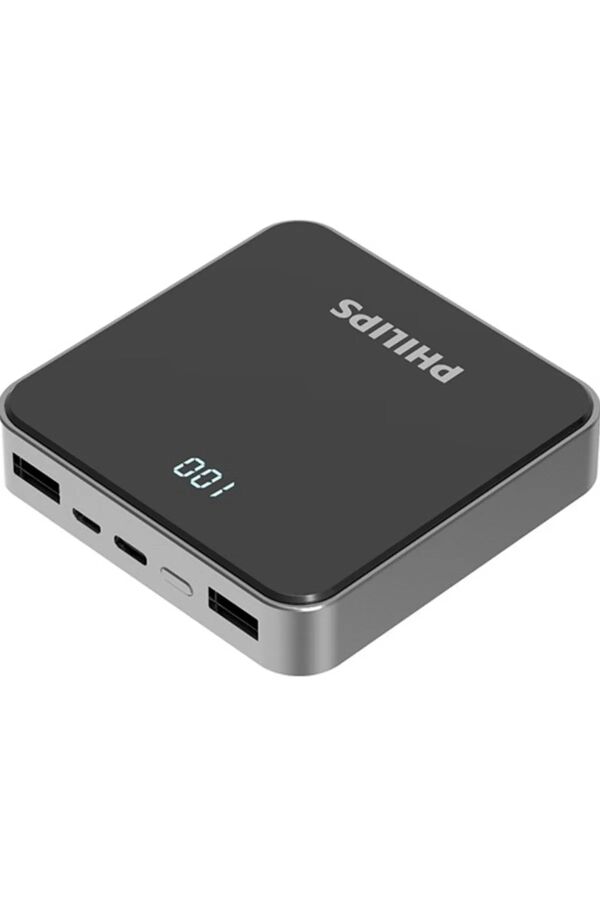 Philips 10000 mAh Powerbank 22.5W PD 4 Portlu LED Göstergeli Taşınabilir Hızlı Şarj Cihazı - 1