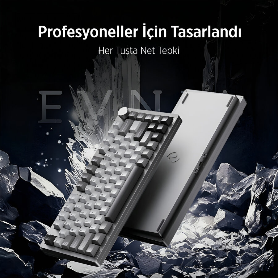 Philips Evnia SPK8618UPRH HotSwap Makrolu 3 Modlu Metal Gaming Oyuncu Klavyesi Mor - 2