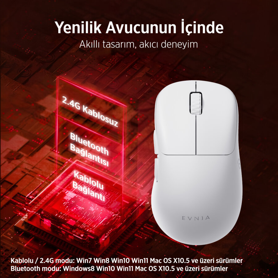 Philips Evnia SPK9418B Kablosuz 12000 DPI PAW3311 Sensörlü Gaming Oyuncu Mouse Siyah - 2