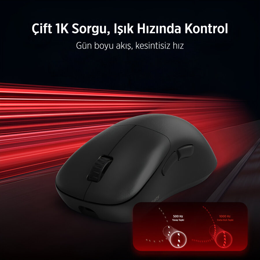 Philips Evnia SPK9418B Kablosuz 12000 DPI PAW3311 Sensörlü Gaming Oyuncu Mouse Siyah - 3